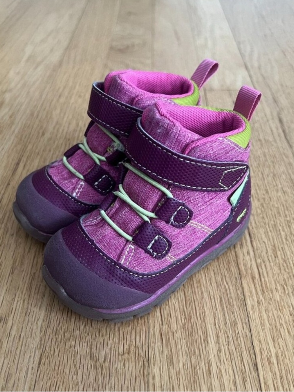 See Kai Run Sam II Waterproof Sneaker Boots Pink Infant Toddler Size 6